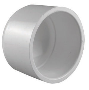 Charlotte Pipe PVC 02116 1800HA Schedule 40 Cap Slip, White, 3 Inch