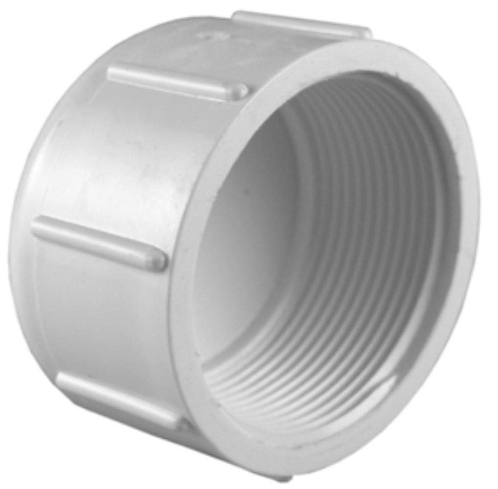 Charlotte Pipe PVC 02117 0800HA Schedule 40 PVC Cap Slip, White