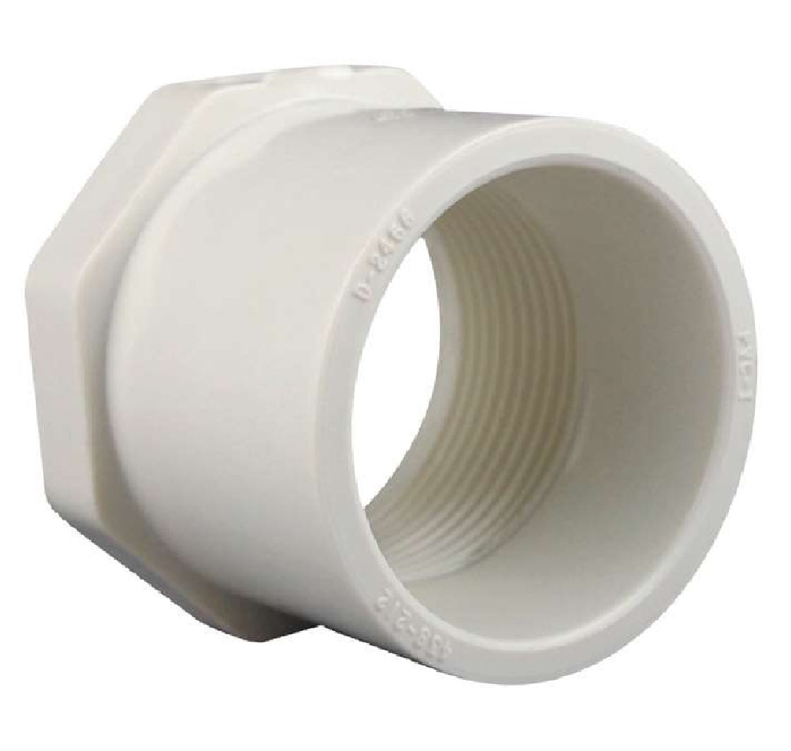 Charlotte Pipe PVC 02108 0900HA Schedule 40 PVC Reducer Bushing, White