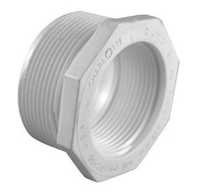 Charlotte Pipe PVC 02112 1600HA Schedule 40 PVC Reducer Bushing, White