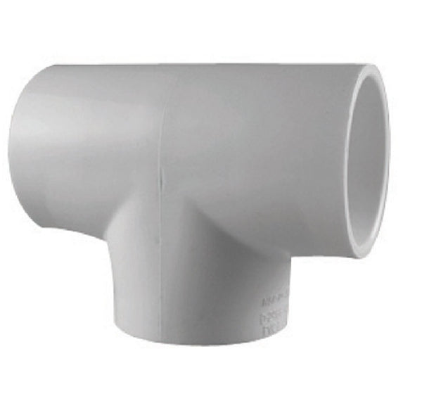 Charlotte Pipe PVC 02400 1000HA Schedule 40 PVC Tee Slip, White