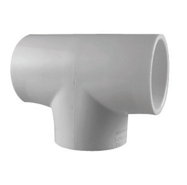 Charlotte Pipe PVC 02400 0800HA Schedule 40 PVC Tee Slip, White