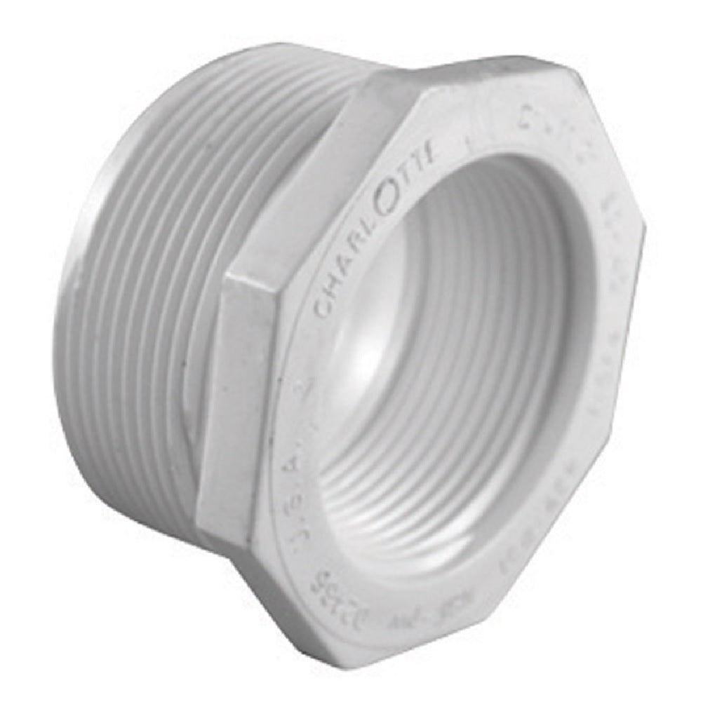 Charlotte Pipe PVC 02112 2000HA Schedule 40 Reducing Bushing, White