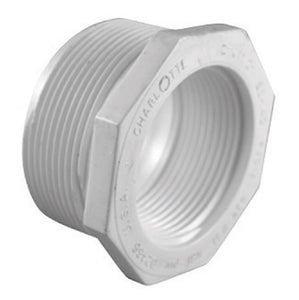 Charlotte Pipe PVC 02112 2000HA Schedule 40 Reducing Bushing, White