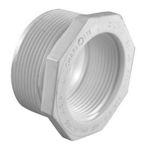 Charlotte Pipe PVC 02112 2400HA Schedule 40 Reducing Bushing, White