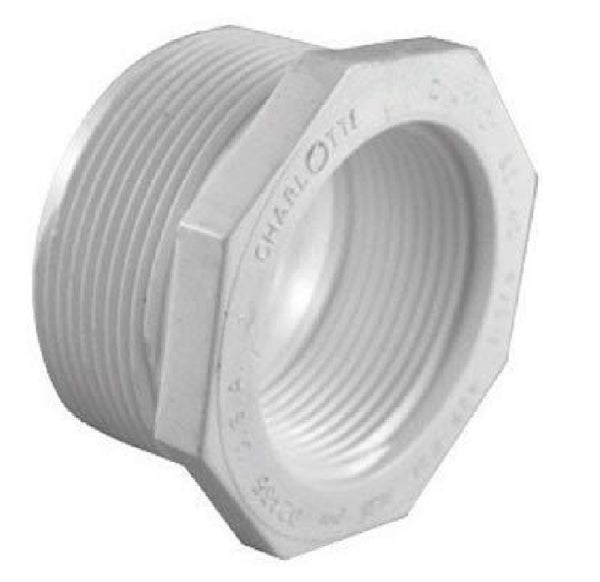 Charlotte Pipe PVC 02112 3800HA Schedule 40 Reducing Bushing, White