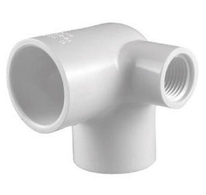 Charlotte Pipe PVC 02520 0800HA Side Outlet Elbow, White
