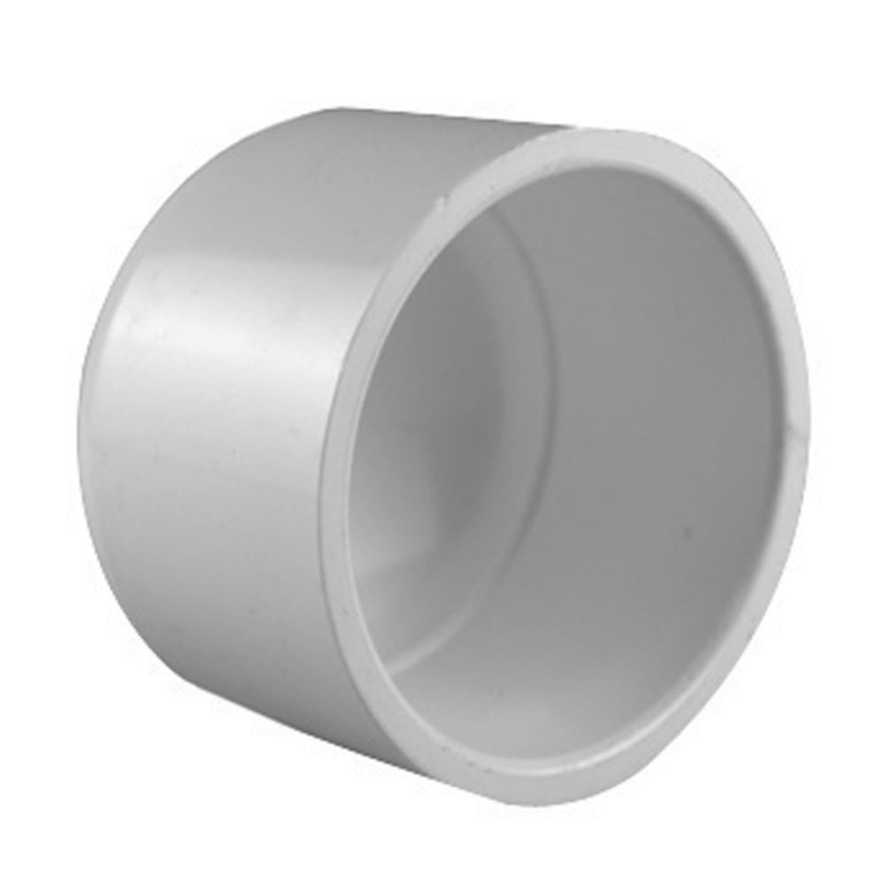 Charlotte Pipe PVC 02116 0800HA Socket PVC Cap, White