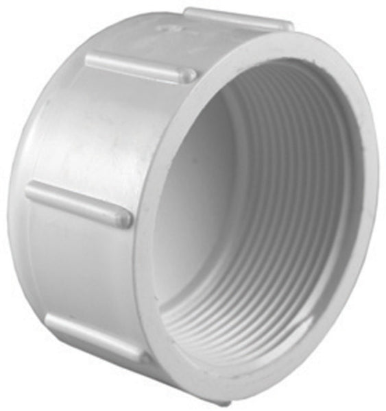 Charlotte Pipe PVC 02117 1600HA Threaded Cap, White
