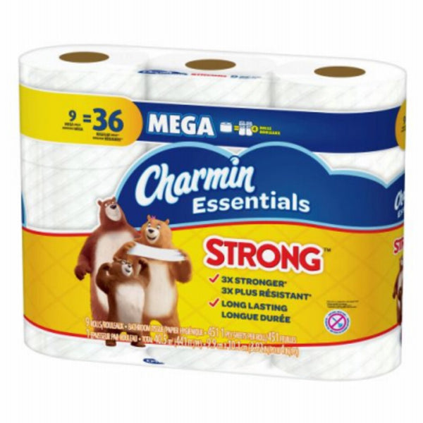 Charmin 97343 Essentials Strong 9 Mega Roll