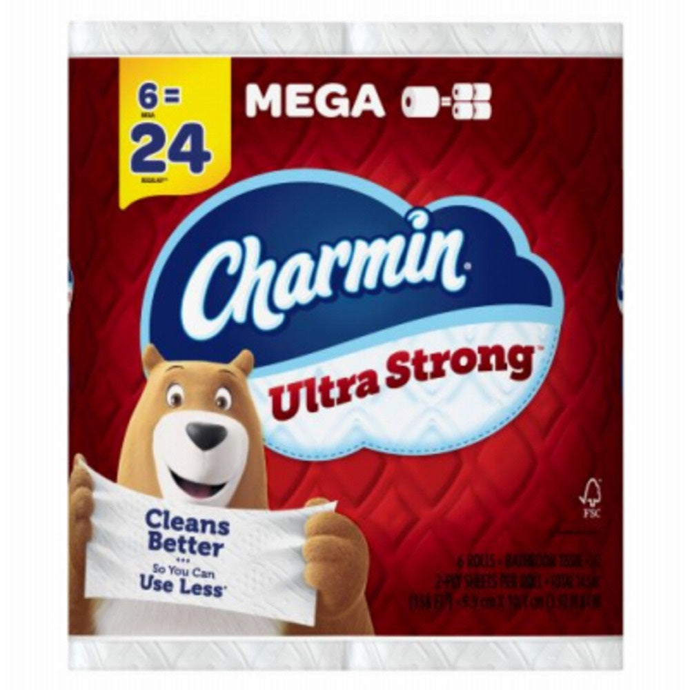 Charmin 04176 Ultra Strong Mega Roll Bath Tissue, Paper