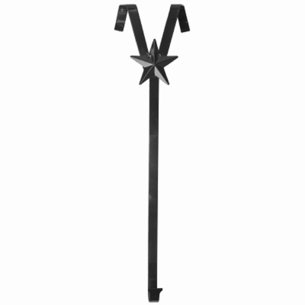 Christmas Mountains 36362 No Swing Wreath Christmas Hanger, Black