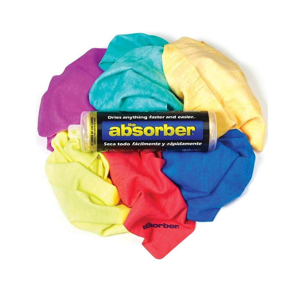 Clean Tools 51149F Water Absorbing Cloth, Assorted Colors, 27 inch x 17 inch