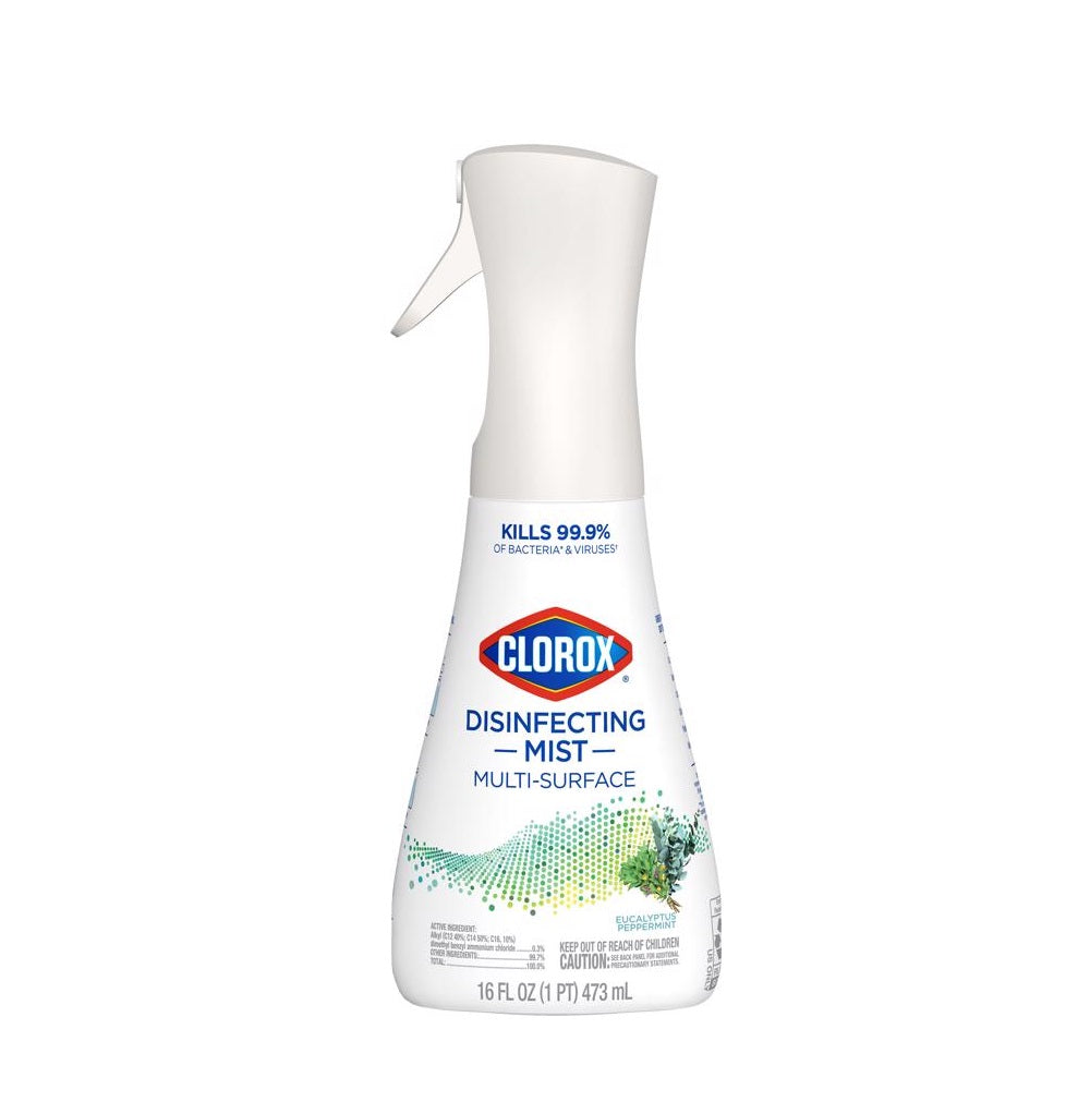 Clorox 60152 Disinfectant Cleaner, Eucalyptus Peppermint, 16 Oz