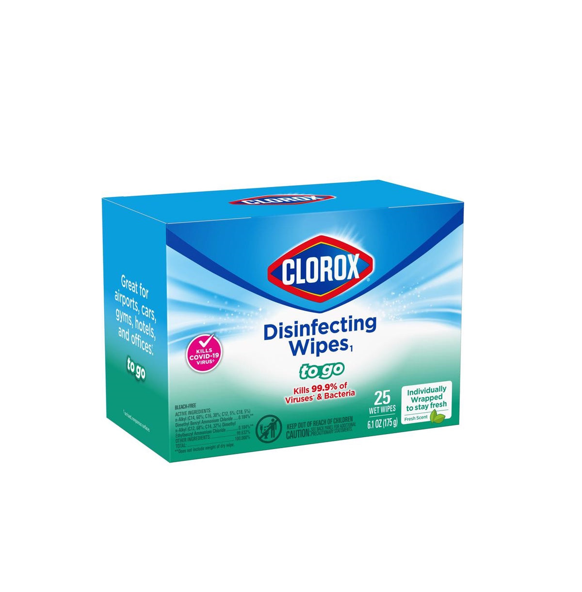 Clorox 60092 Disinfecting Wipes, 6.1 Oz