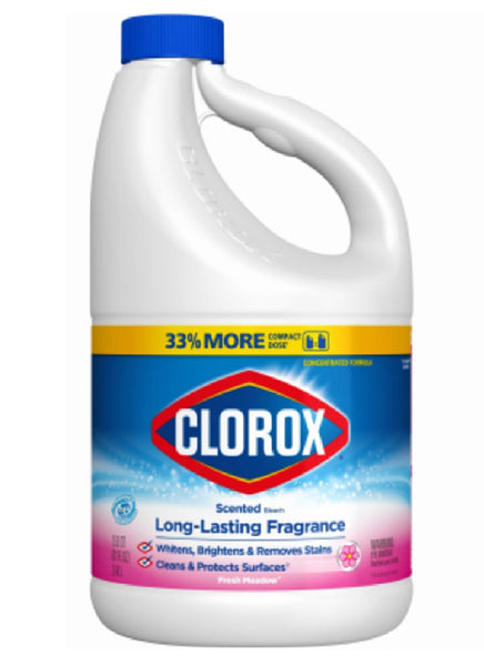 Clorox 32387 Long-Lasting Fragrance Fresh Meadow Bleach, 77 Ounce