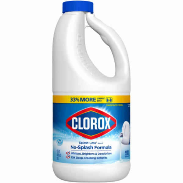 Clorox 32417 Splash-Less Formula Bleach, 40 Oz