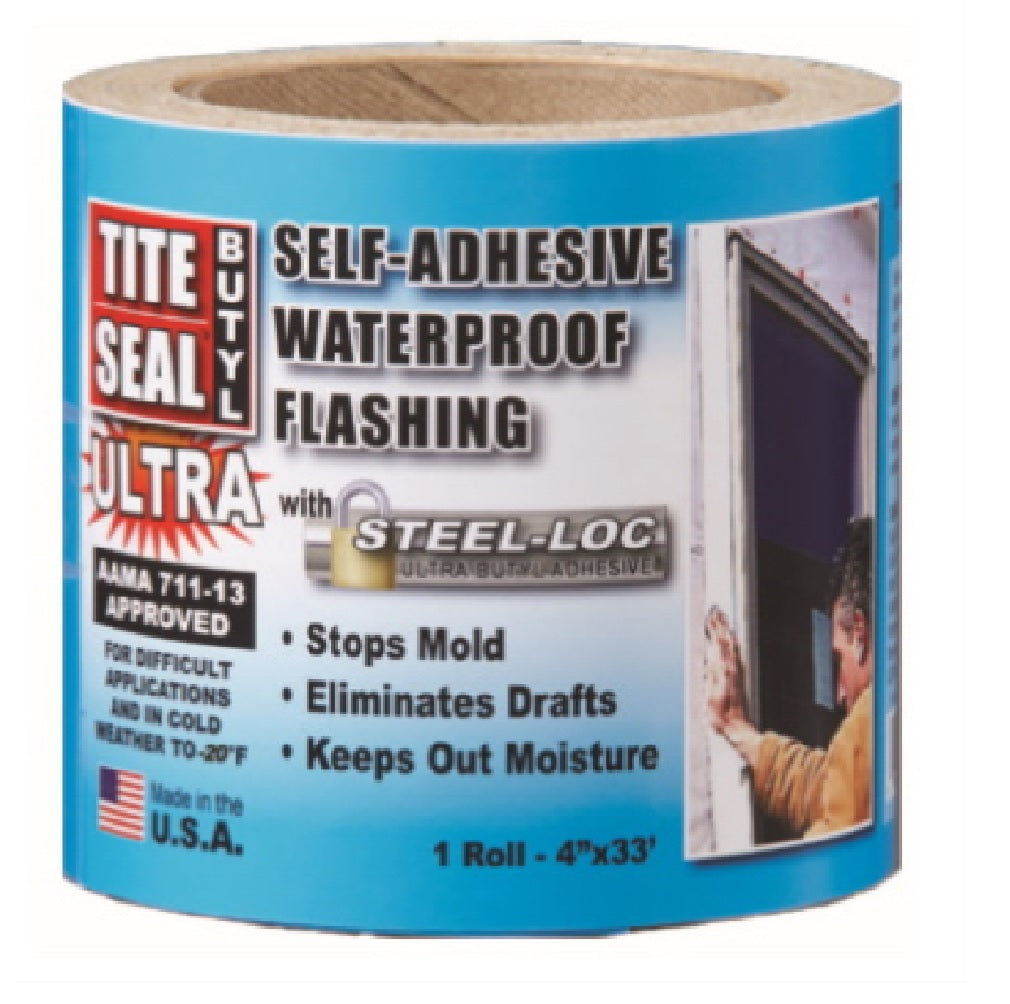 Cofair TSBULTRA433 Tite Seal Self-Adhesive Waterproof Flashing, 4 Inch x 33 Feet