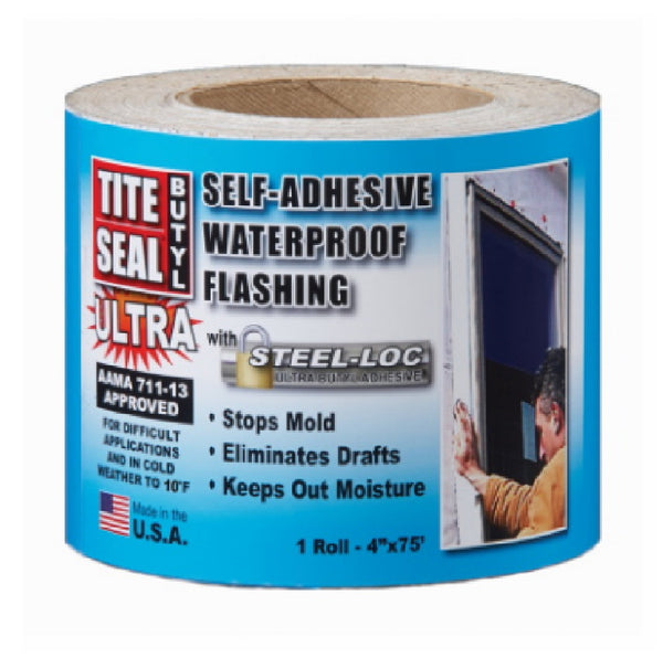 Cofair TSBULTRA475 Tite Seal Self-Adhesive Waterproof Flashing, 4 Inch x 75 Feet