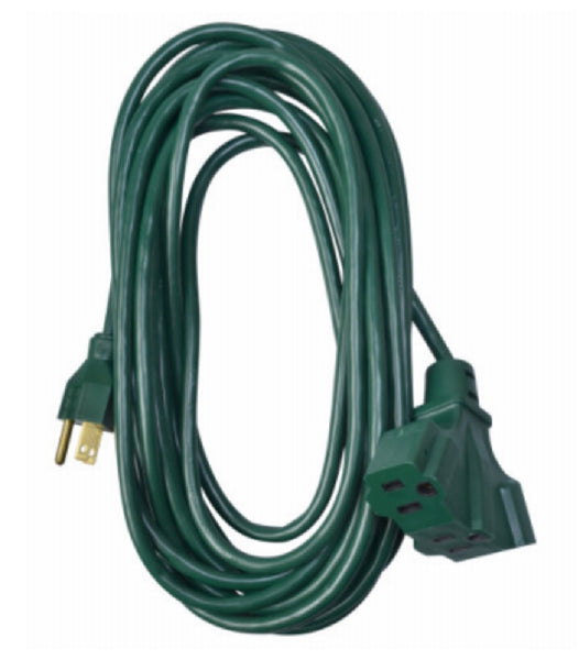 Woods 984413 Power Block Outdoor Green Extension Cord, Green