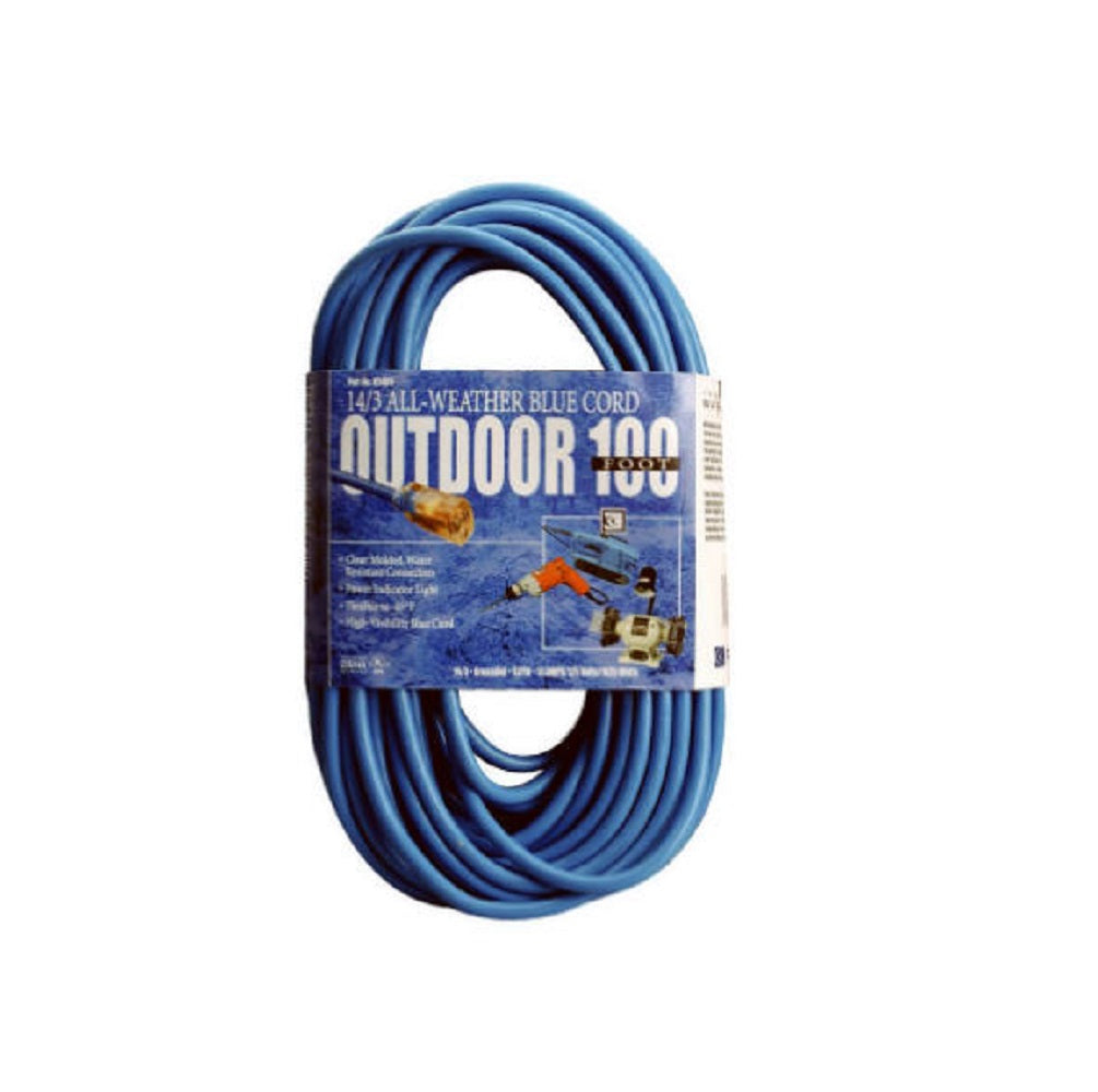 Coleman Cable® 02469-06 High-Visibility/Low Temp Outdoor Extension Cord, 100'