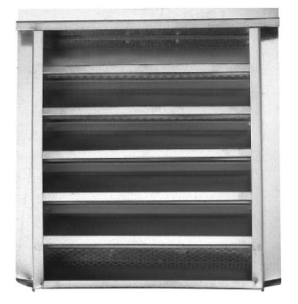 Construction Metals GLPG1218G-1/8 Gable Louver, 12 Inch x 18 Inch