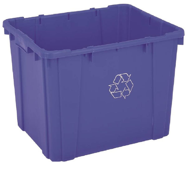 Continental Commercial Cpc5914-1 Curbside Recycling Bin, Blue, Plastic