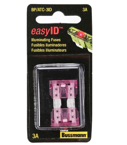 Cooper Bussman BP/ATC-3ID Illuminating Blade Fuse, 3 Amp