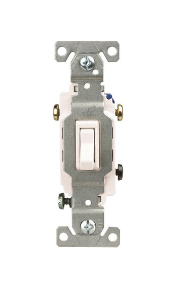 Cooper Wiring 1303-7LTWBOX Toggle Switch, White
