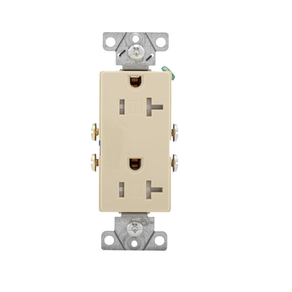 Cooper Wiring TR1307V-BOX Tamper-Resistant Standard Straight Blade, Ivory