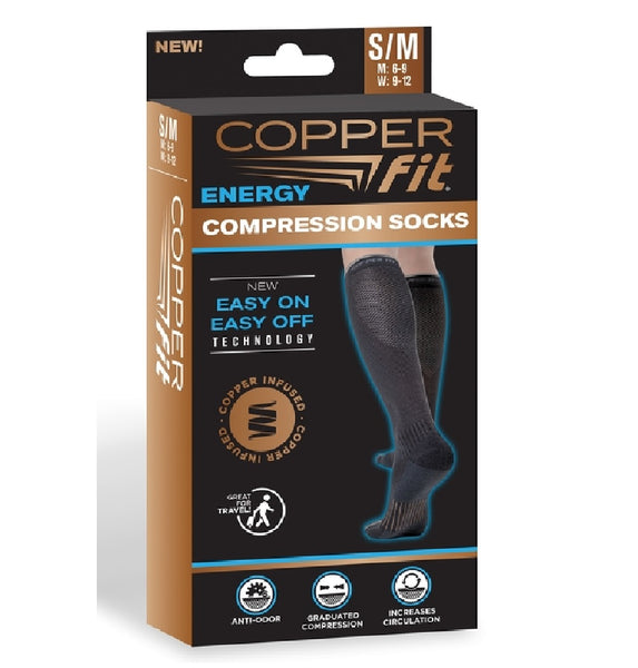 Copper Fit CF2CPSK1BLSM As Seen On Tv Compression Socks