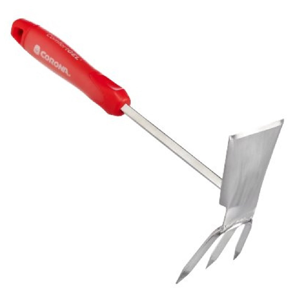 Corona CT 3344 ComfortGEL Ergonomic Handle Cultivator Hoe, Steel, Red
