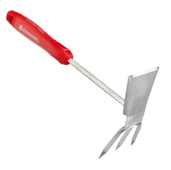Corona CT 3344 ComfortGEL Ergonomic Handle Cultivator Hoe, Steel, Red