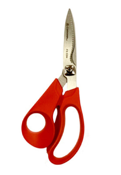 Corona FS 3394 Floral Comfort Gel Grip Scissors, Red