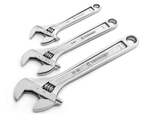 Crescent AC3PC Adjustable Wrench Set, 3 Piece