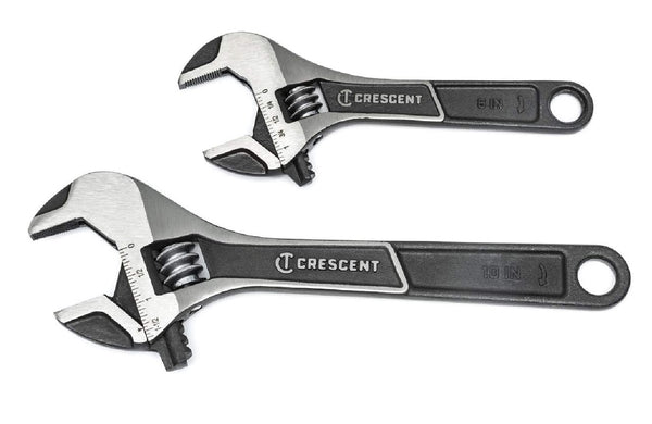 Crescent ATWJ2610VS Wide Jaw Adjustable Wrench Set, 2 Piece