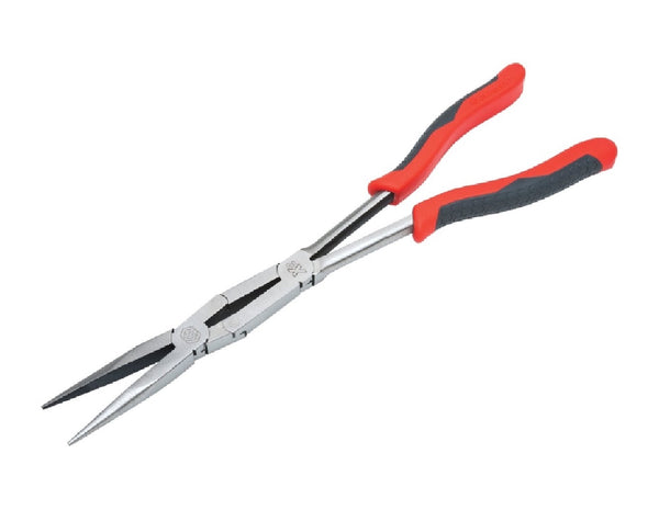 Crescent PSX200C-06 Straight Long Nose Pliers, Black/Red, 4" Jaw Opening