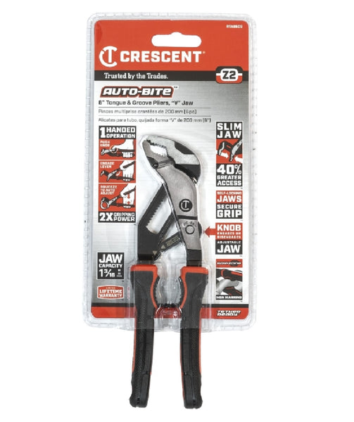Crescent RTAB6CG Auto-Bite Tongue and Groove Plier, Polished