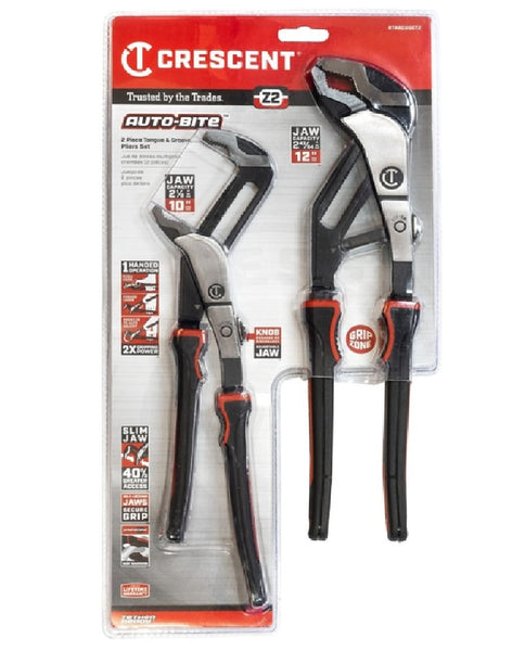Crescent RTABCGSET2 Tongue and Groove Plier Set, Alloy Steel