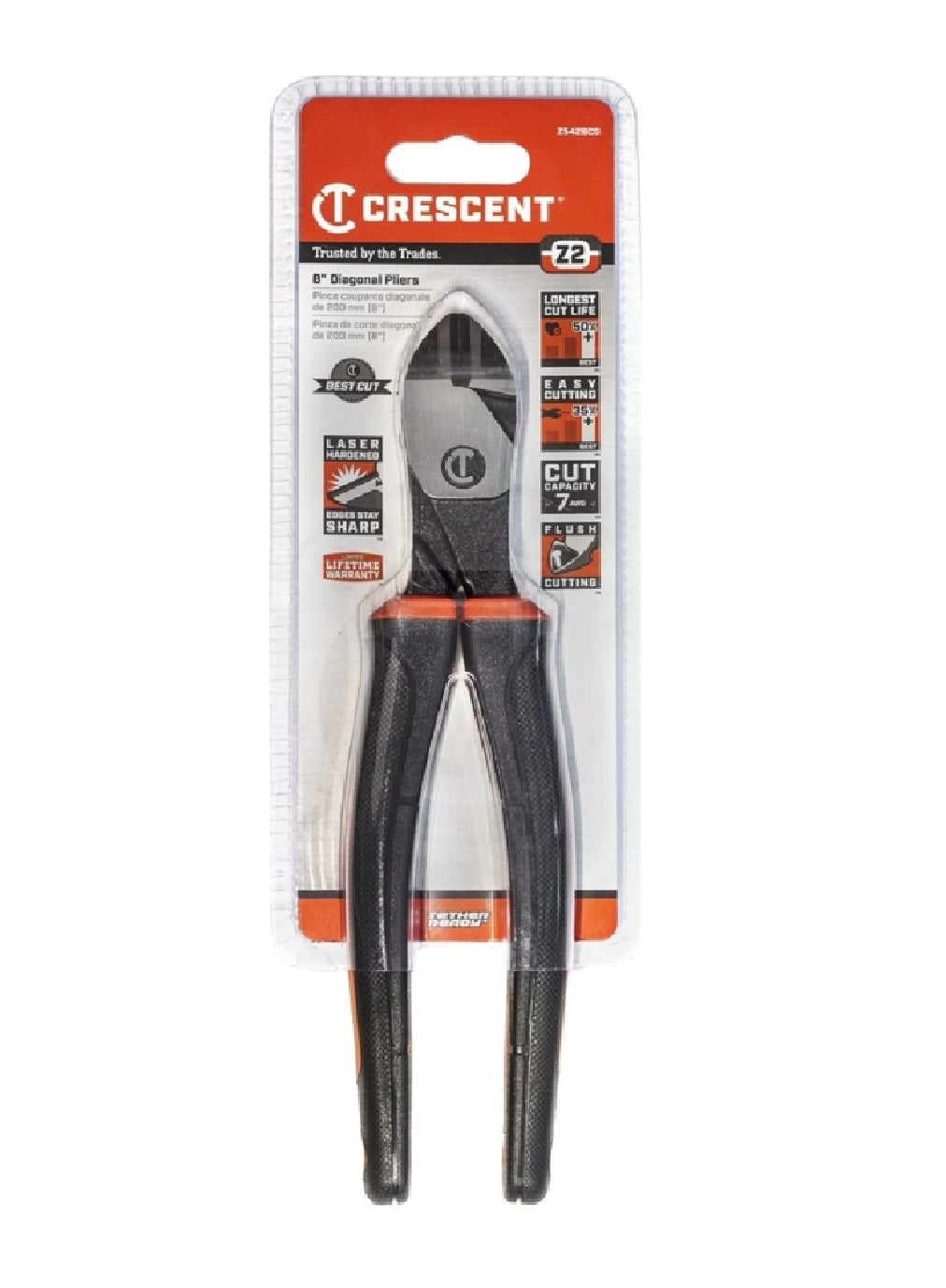 Crescent Z5428CG Diagonal Cutting Plier, Alloy Steel