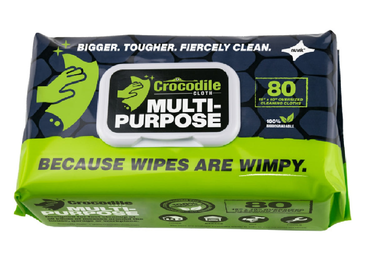 Crocodile Cloth 6620 Consumer Multi-Purpose Cleaning Cloth, 80 Pack