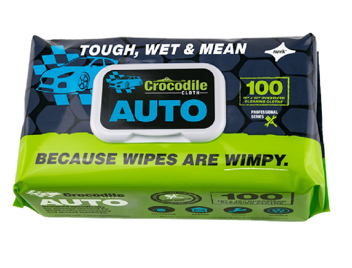 Crocodile Cloth 6930 Professional Automotive Cleaning Cloth, 100 Pack
