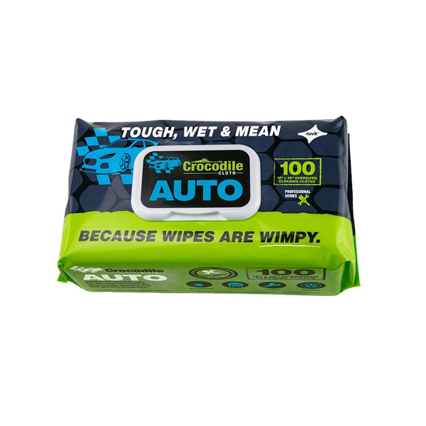Crocodile Cloth 6930 Professional Automotive Cleaning Cloth, 100 Pack