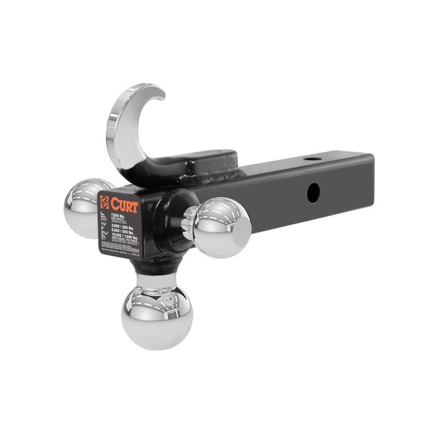 Curt 45675 Multi-Ball Trailer Hitch Ball Mount, Steel