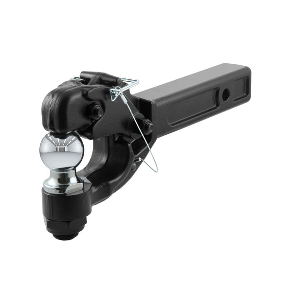 Curt 48007 Receiver-Mount Ball and Pintle Hitch, Black