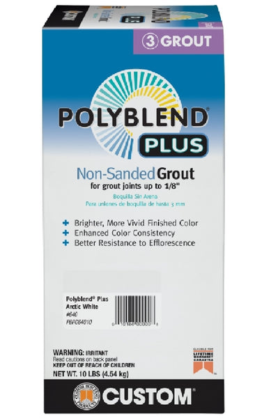 Custom Building Products PBPG64010 Non-Sanded Grout, Arctic White
