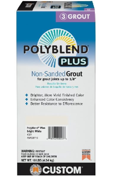 Custom Building Products PBPG38110 Non-Sanded Grout, Bright White