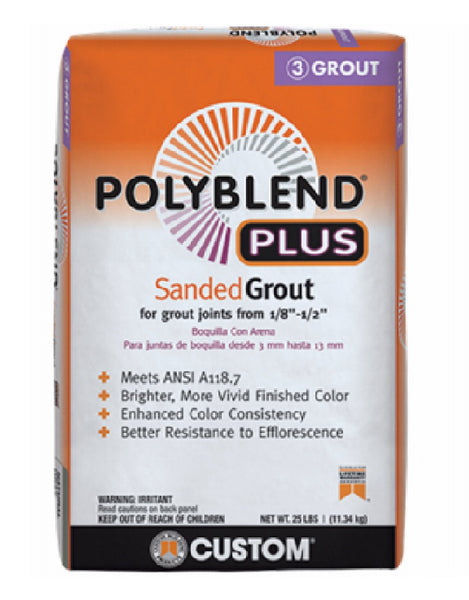 Polyblend PBPG64625 Coffee Bean Sanded Grout, 25 Lb