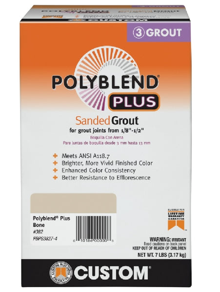 Custom Building Products PBPG3827-4 Sanded Grout, Solid Powder