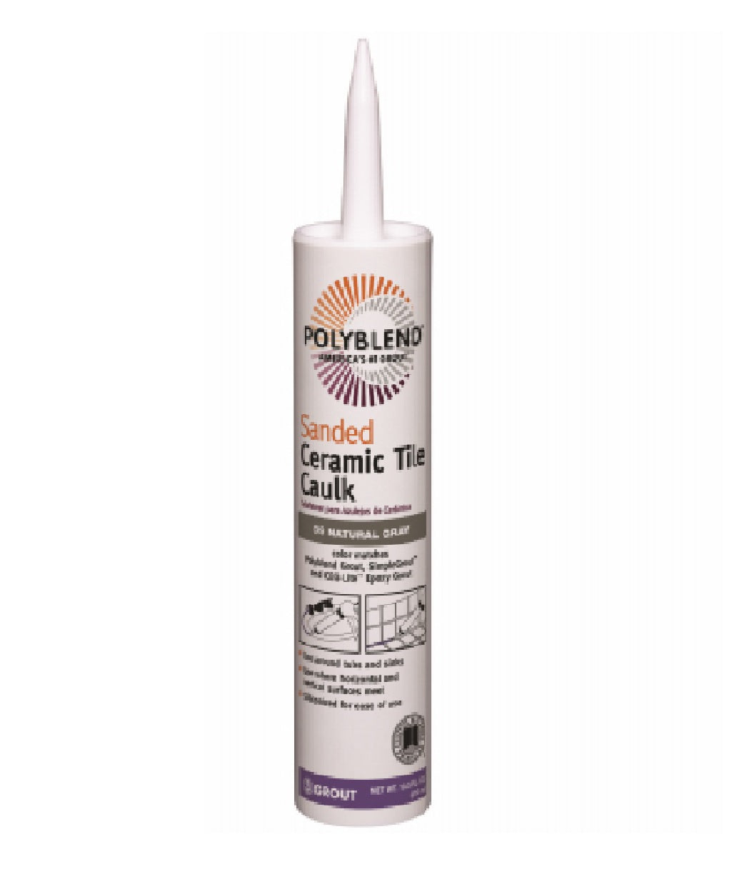 Polyblend PC11510S-6 Ceramic Tile Caulk, 10.5 Oz